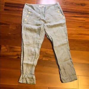 Loft Pants, linen blend pants size 2